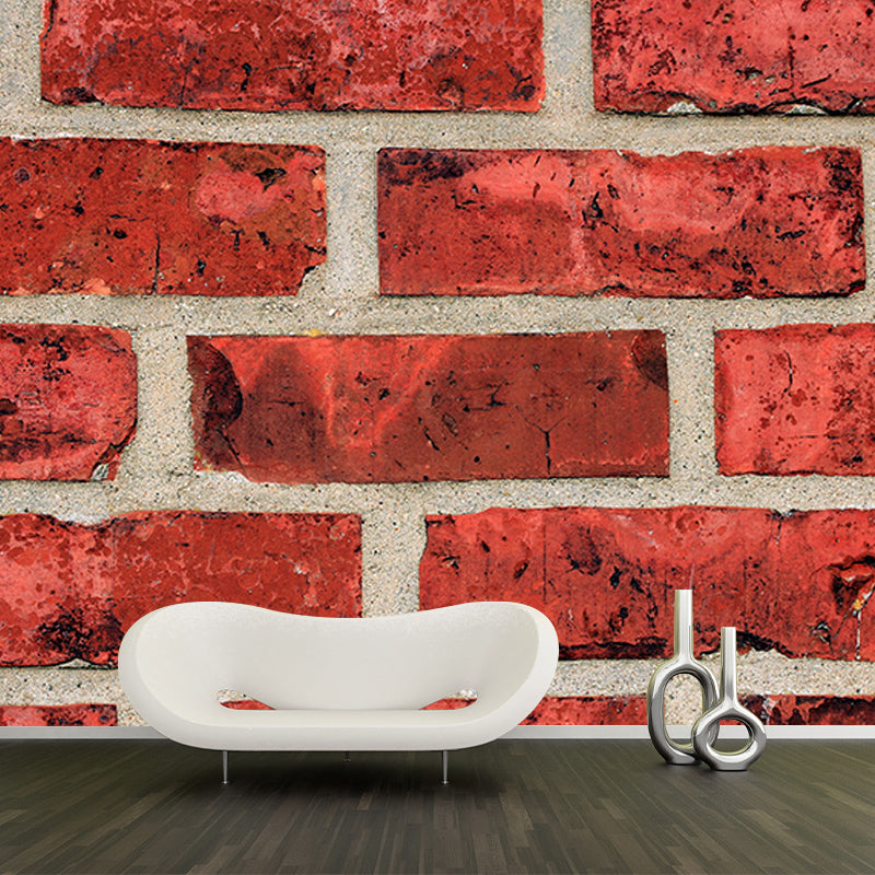 Brick Wall Photography Mural Wallpaper Decorative Bedroom Wall Mural