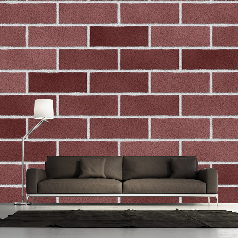 Brick Wall Mildew Resistant Mural Wallpaper Living Room Wall Mural