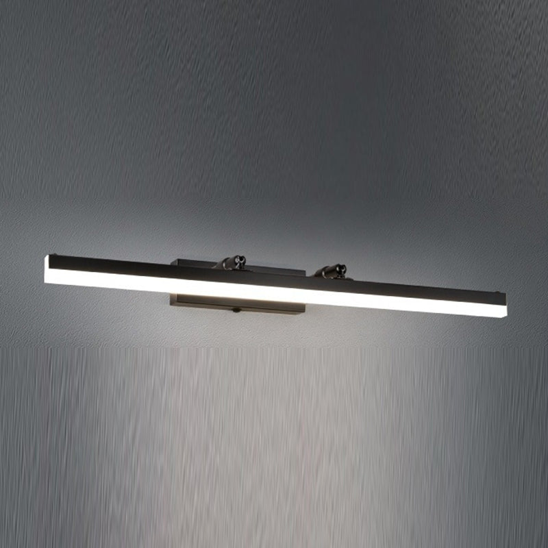 Lámparas de pared lineal de estilo moderno 1 Metal 1 luces de espejo LED de luz