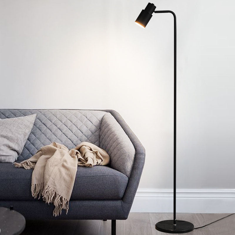 Metal Geometric Shape Floor Lamp Modern Style 1-Light Floor Lamp Fixture