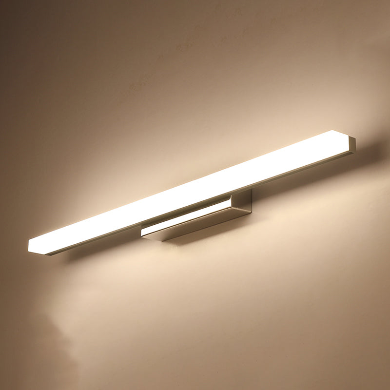 Ligera LED Luz contemporánea de espejo contemporáneo Iluminación frontal con sombra acrílica para el baño