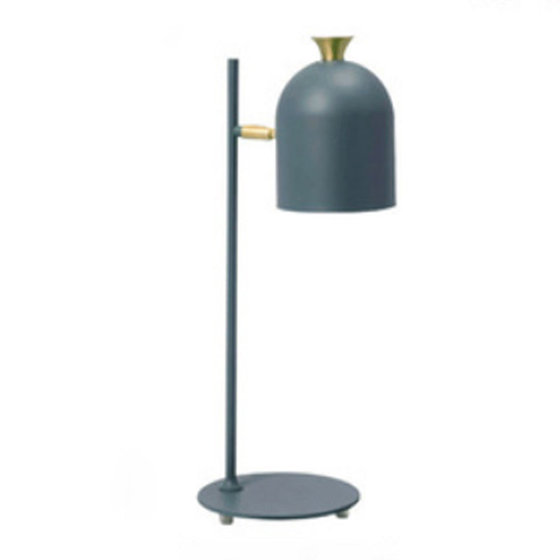 Metal Shaded Night Table Lamp Minimalist-Style Table Light for Bedside