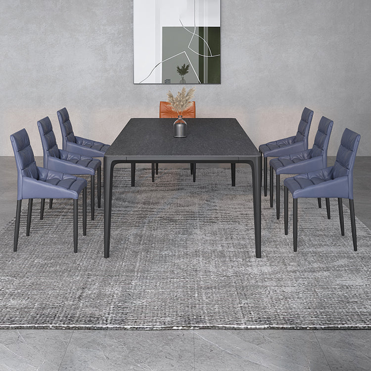 Rectangle Shape Dining Table Industrial Sintered Stone  Table with 4 Legs