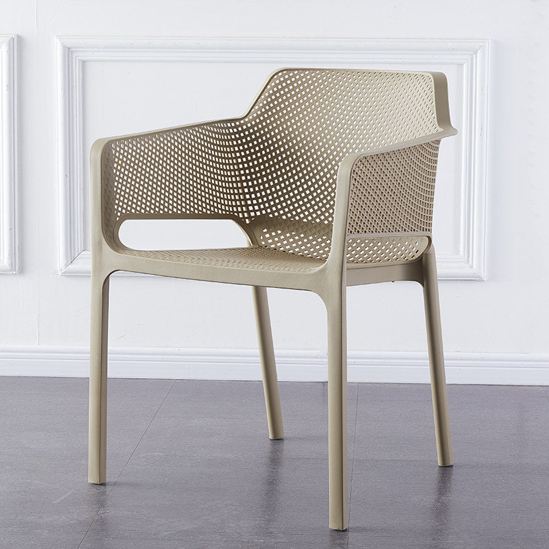 Skandinavischer Plastikküche Esszimmer Sessel fester Rückenstuhl