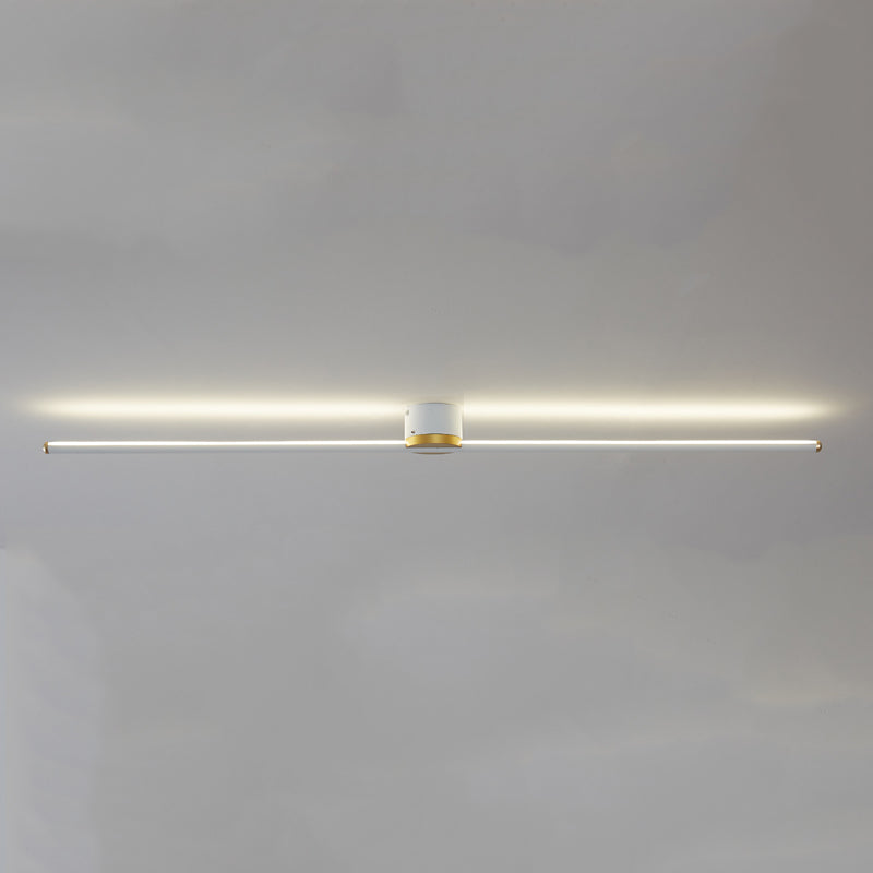 Metalen lineaire vorm spoelplafondlicht moderne stijl 1 licht spoel plafond verlichtingsarmaturen