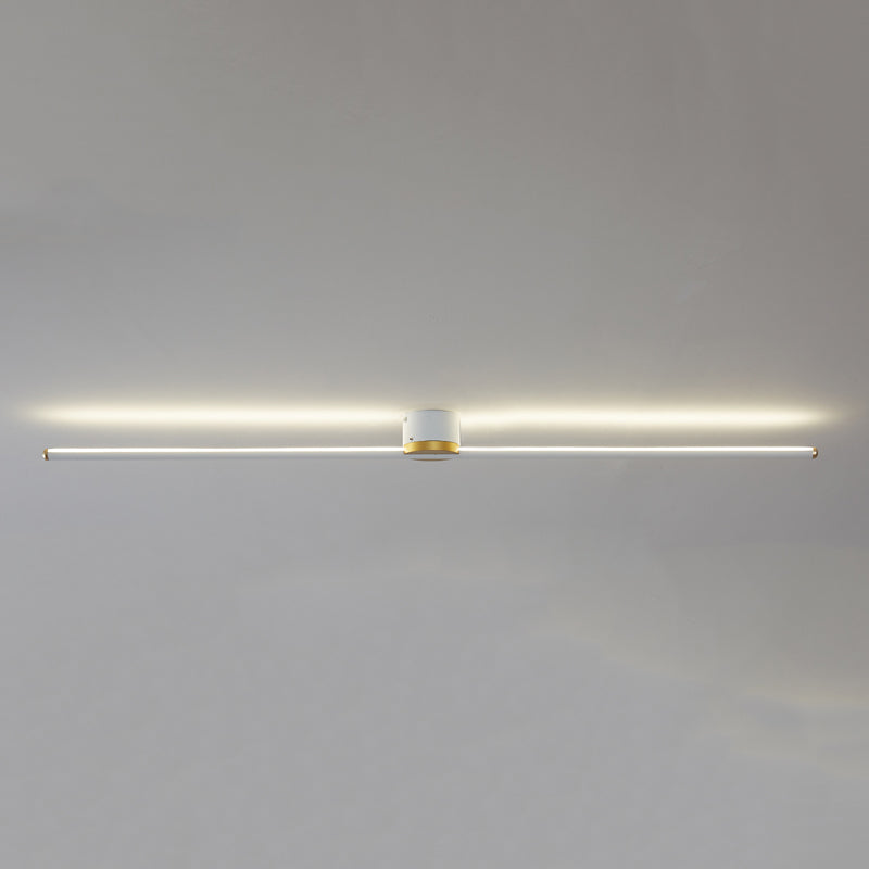 Metal Linear Forme Flush plafonnier style moderne 1 lumière luminaire de plafond luminaires