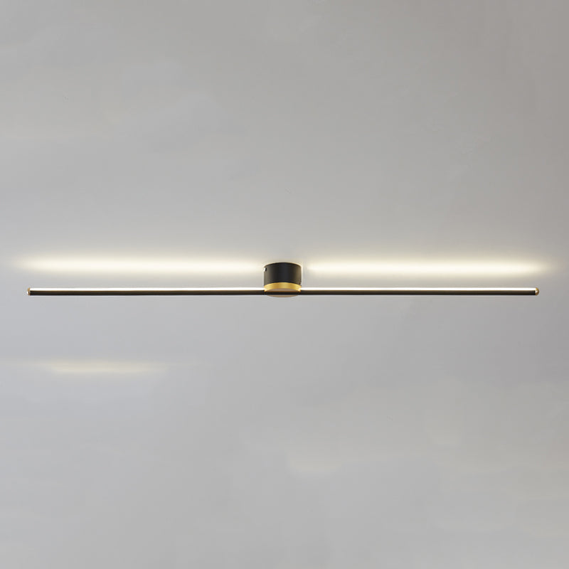 Metalen lineaire vorm spoelplafondlicht moderne stijl 1 licht spoel plafond verlichtingsarmaturen