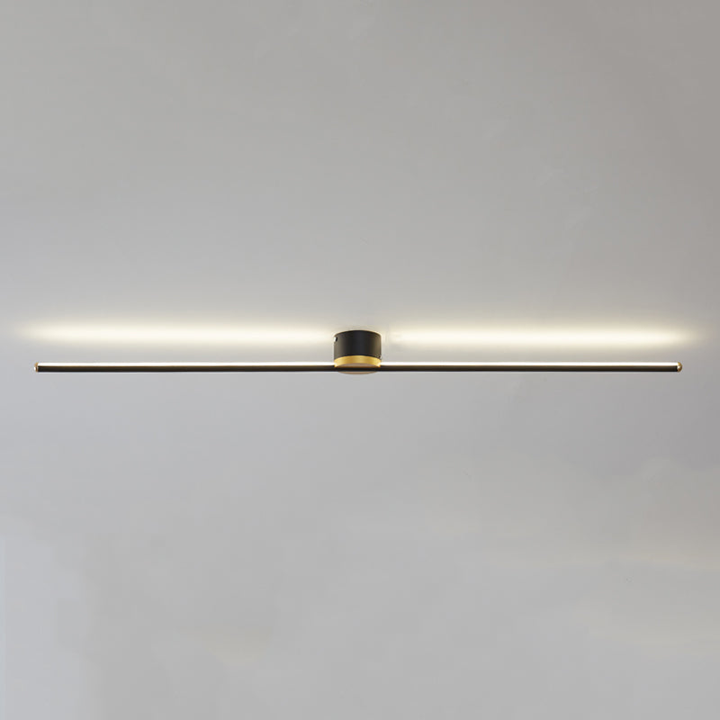 Metal Linear Forme Flush plafonnier style moderne 1 lumière luminaire de plafond luminaires