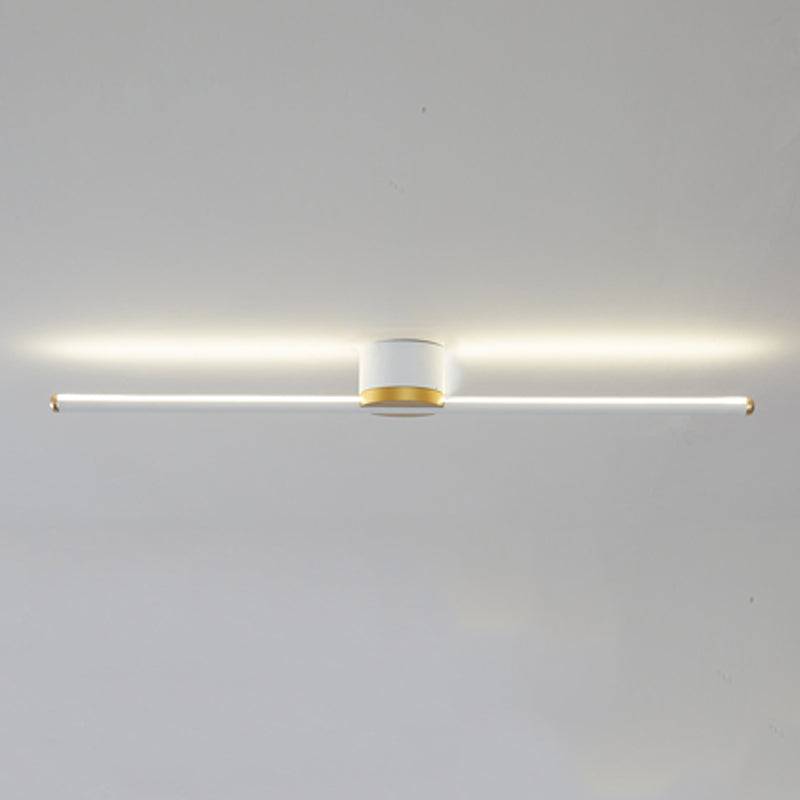 Metal Linear Forme Flush plafonnier style moderne 1 lumière luminaire de plafond luminaires