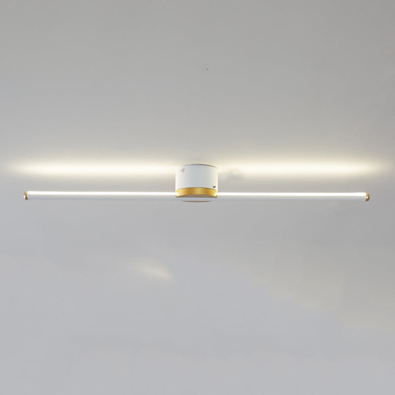 Metalen lineaire vorm spoelplafondlicht moderne stijl 1 licht spoel plafond verlichtingsarmaturen