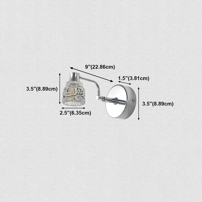 Vanidad geométrica Diconce de pared moderno Cristal Multi Lights Light de tocador de baño