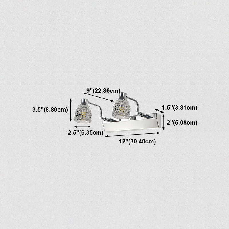 Vanidad geométrica Diconce de pared moderno Cristal Multi Lights Light de tocador de baño