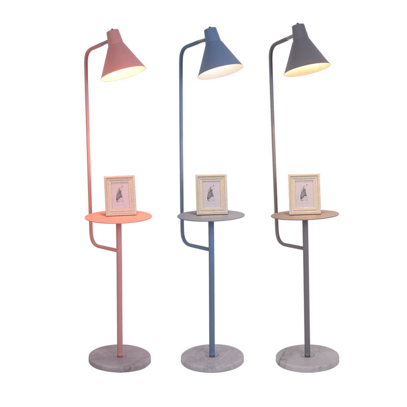 Geometric Metal Floor Lamp Modern Nordic Macarons Single Light Floor Lamp Fixture