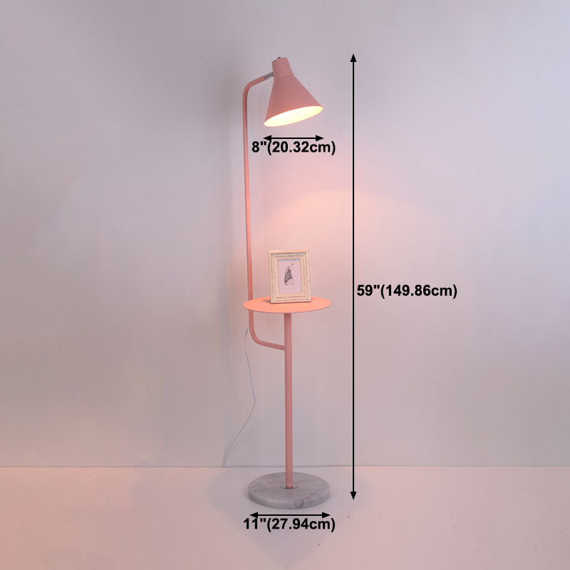 Lampada da pavimento in metallo geometrico moderno macaron nordici lampada a pavimento singolo