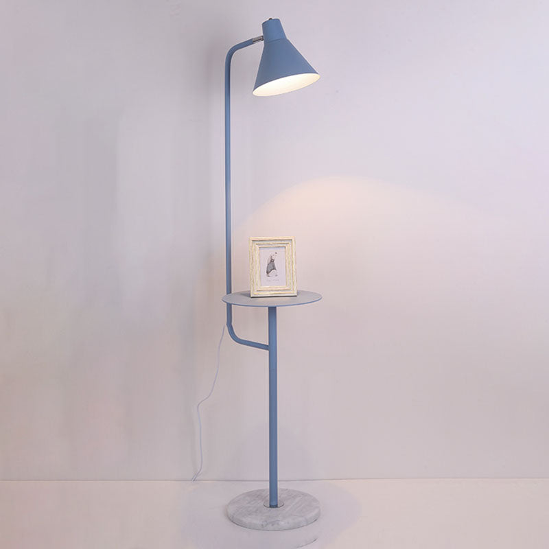 Lampada da pavimento in metallo geometrico moderno macaron nordici lampada a pavimento singolo