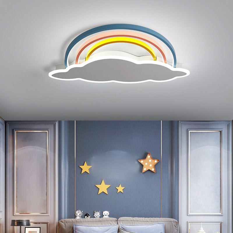 Plafonnier LED luminaire de style nordique en métal monte à plafond à plafond pour le salon