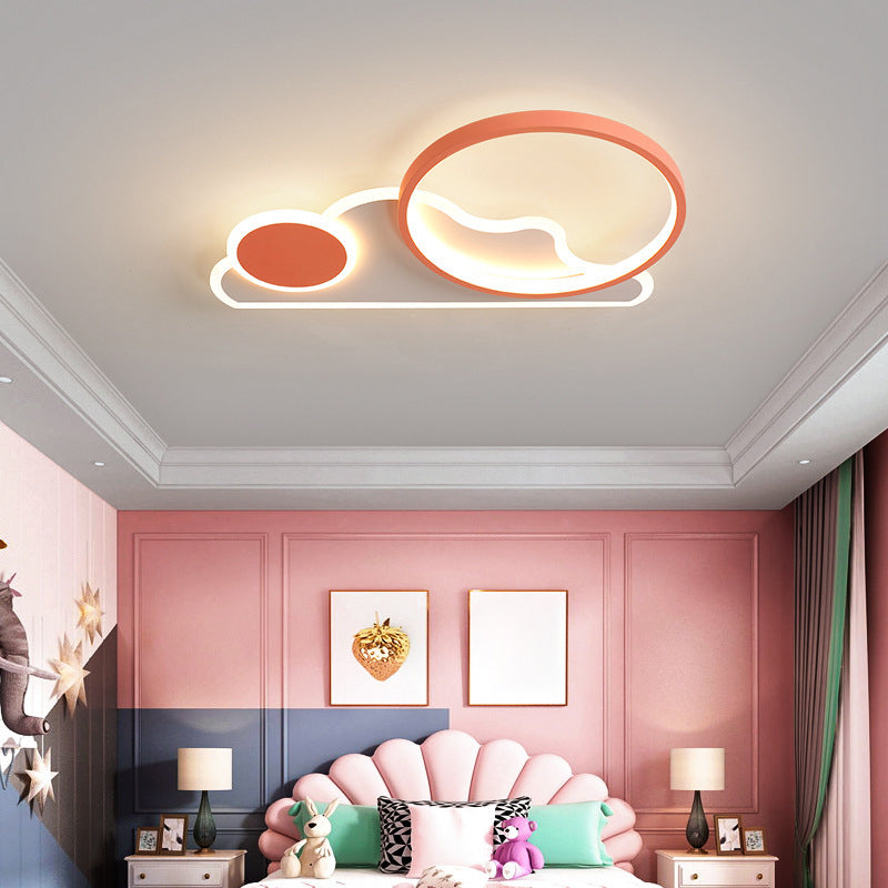 LED Ceiling Light Fixture Nordic Style Metal Flush Mount Ceiling Light for Living Room