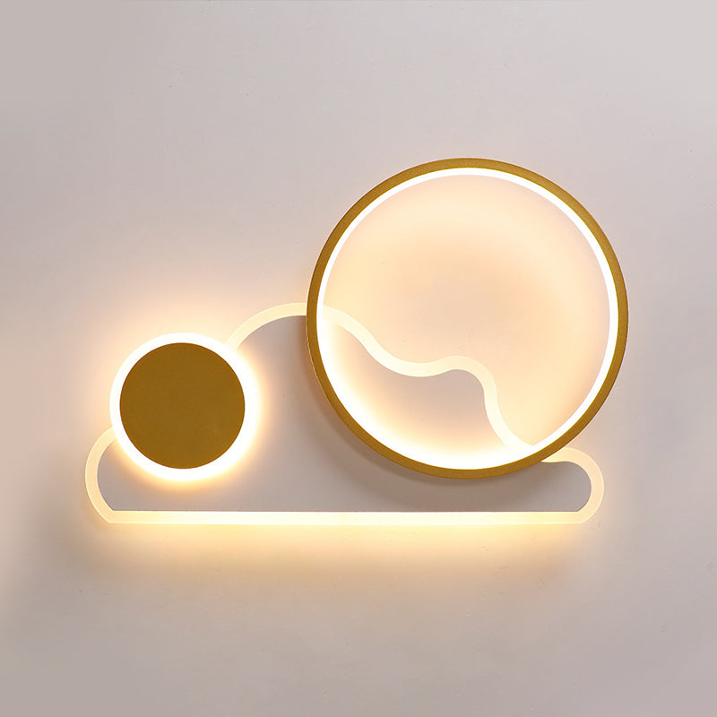 LED -plafondlamp Licht armatuur Noordse stijl metalen spoelmontage plafondlicht voor woonkamer