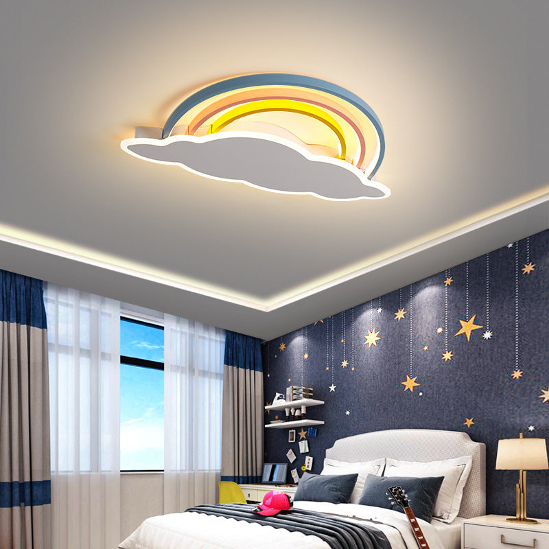 LED Ceiling Light Fixture Nordic Style Metal Flush Mount Ceiling Light for Living Room