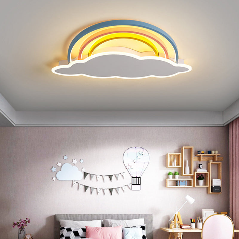 LED Ceiling Light Fixture Nordic Style Metal Flush Mount Ceiling Light for Living Room