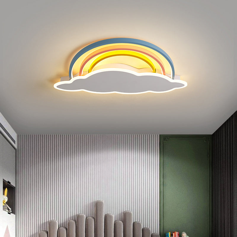 LED Ceiling Light Fixture Nordic Style Metal Flush Mount Ceiling Light for Living Room