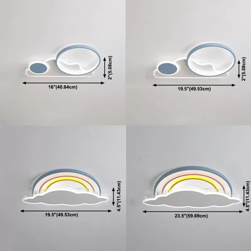 Luz de techo LED lámpara de techo de estilo nórdico lámpara de techo de montaje de metal para sala de estar