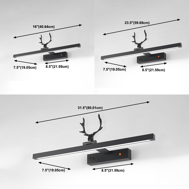 Accesorios de tocador recargables USB Estilo moderno Iluminación delantero del espejo LED para baño