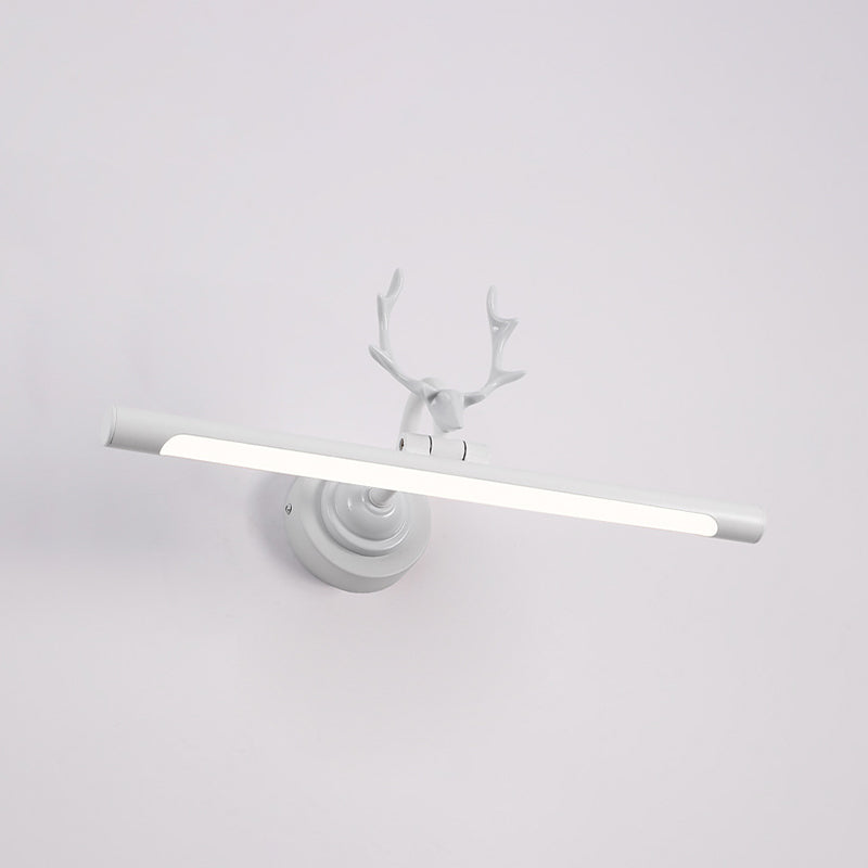 Iluminación de tocador lineal luces de pared led de metal minimalista para el baño