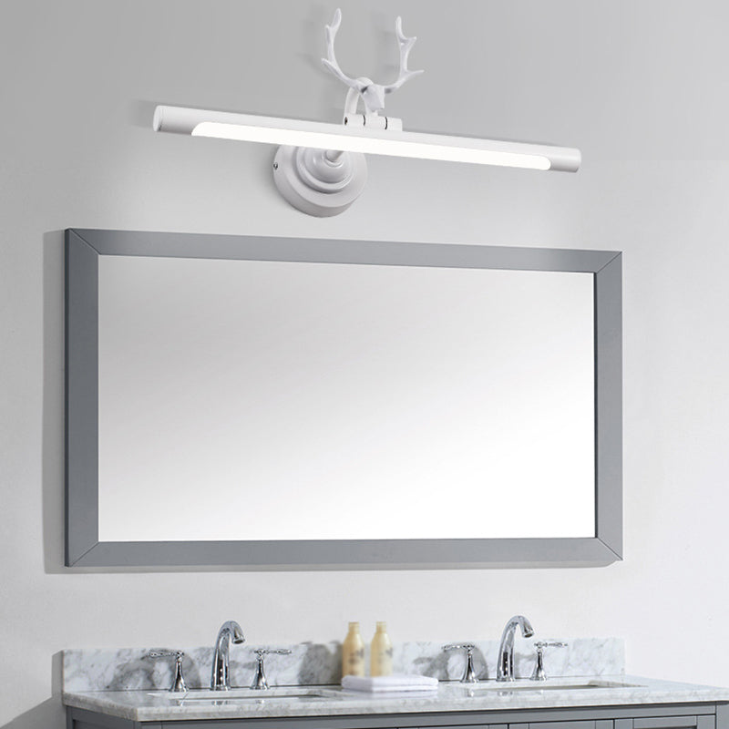 Lineaire ijdelheid verlichting Minimalistische metalen LED -wandlampen voor badkamer