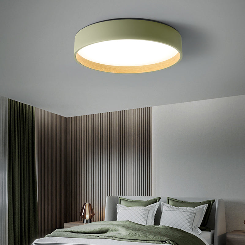 Modern Style Round Shape Ceiling Fixture Metal 1-Light Ceiling Light