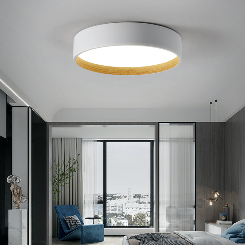 Modern Style Round Shape Ceiling Fixture Metal 1-Light Ceiling Light