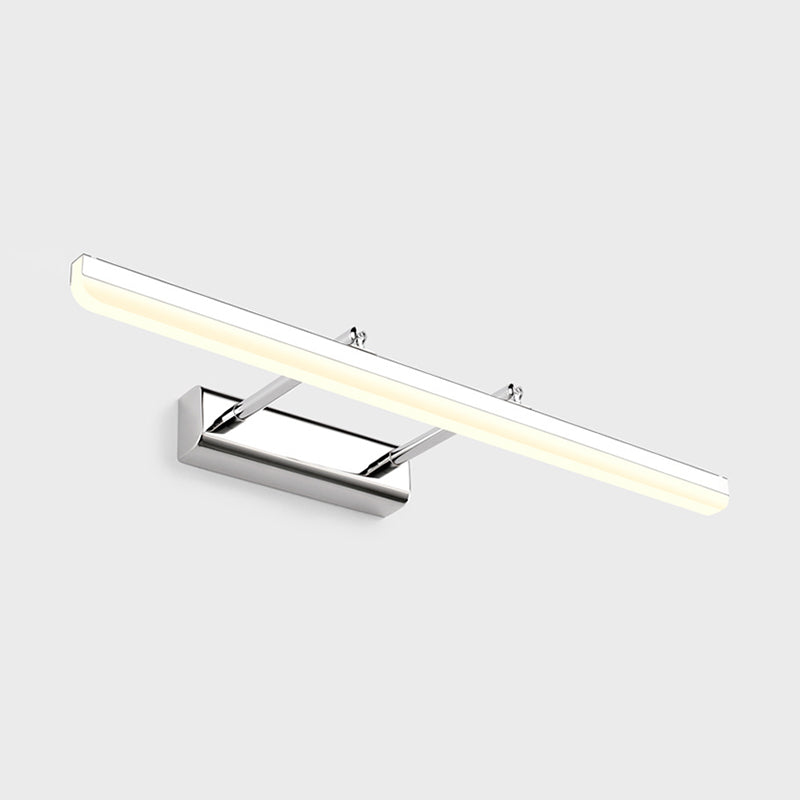 1 accesorios de iluminación de tocador de tubo de luz luces de espejo de tocador de metal moderno