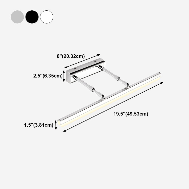 1 lichte buis ijdelheid verlichtingsarmaturen moderne stijl metalen ijdelheid spiegelverlichting