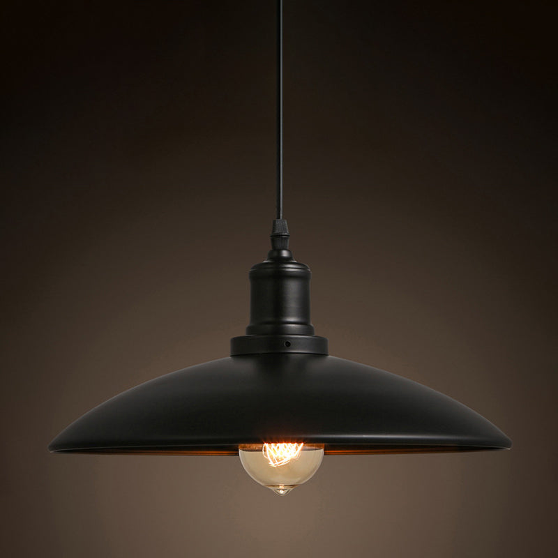 1 Copertura in pentola leggera a sospensione in stile industriale Metal Appeding Illuminazione per soggiorno