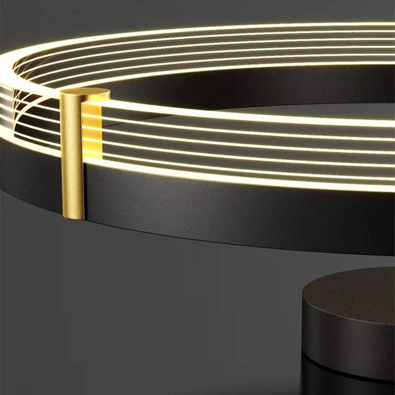 Ringform Deckenleuchte moderne LED -Metall -Metall -Deckenleuchte mit LED -Metallmontage