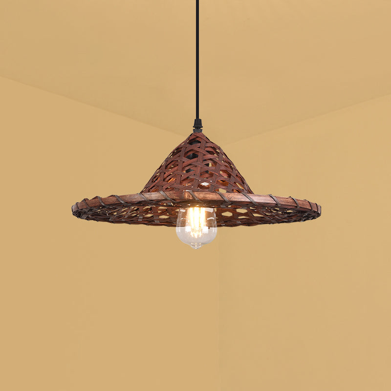 Multicolore Coolie Hat Suspension Light