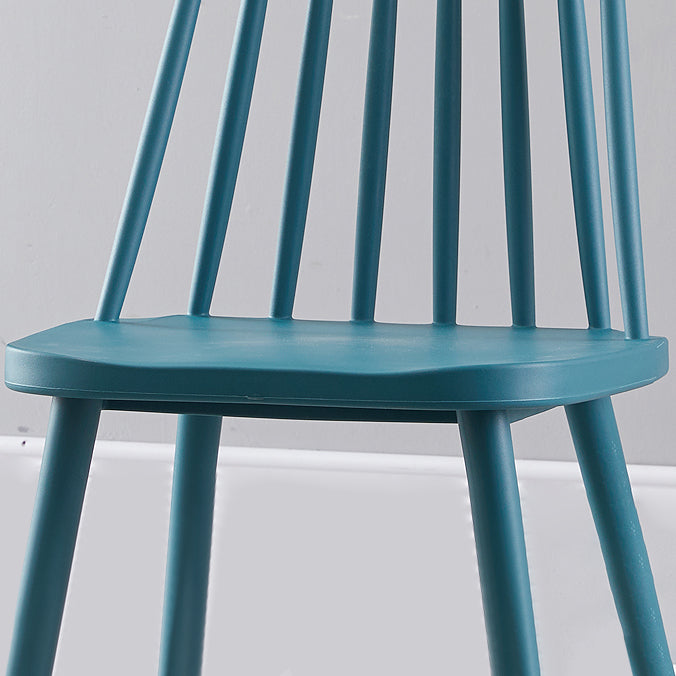 Scandinavian Plastic Kitchen Room Chair Slat Back Side Chair