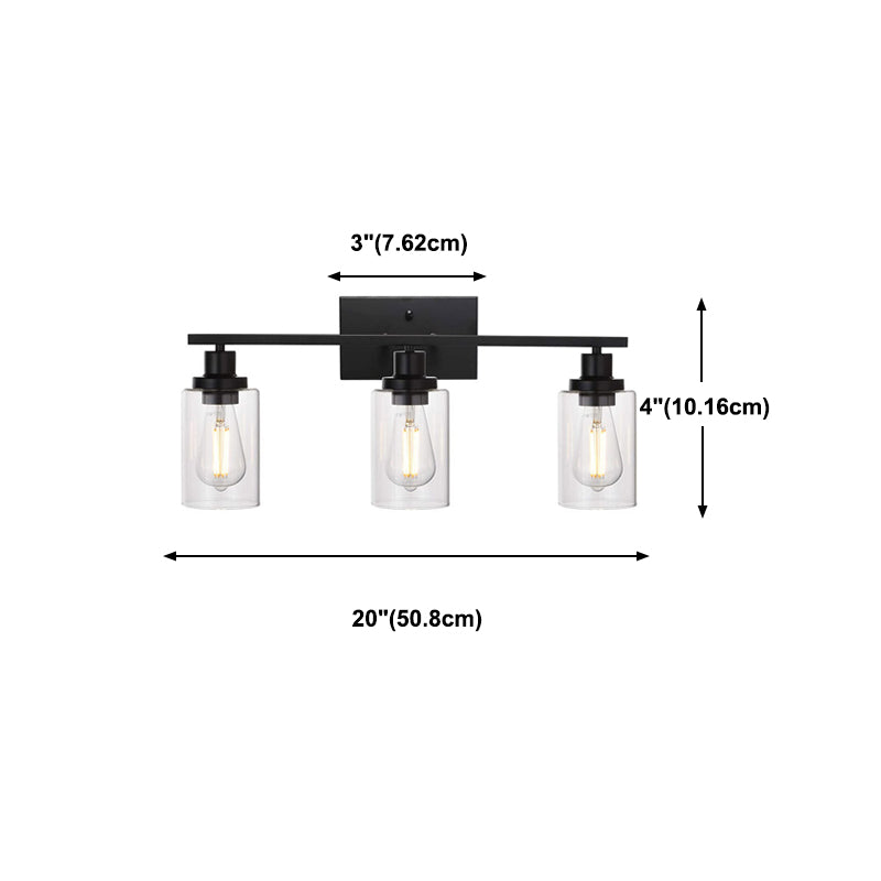 Accesorios de iluminación de tocador de cilindro modernos Vidrio Multi Lights Tocador de tocador.