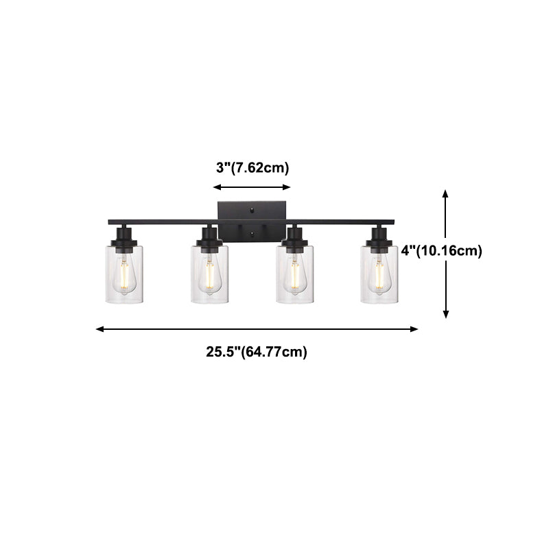 Accesorios de iluminación de tocador de cilindro modernos Vidrio Multi Lights Tocador de tocador.