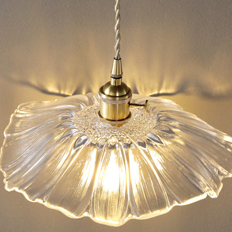 Forma de cubierta de la olla iluminación colgante lámpara colgante de vidrio de estilo industrial