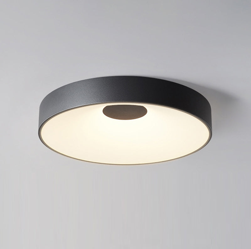 Round Flush Mount Ceiling Light Fixture Minimalist Metal LED Ceiling Mount Lamp