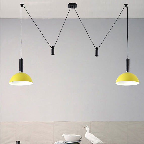 Macaron Pulley Pendant Lighting Freeture Sala da pranzo Studio Sospensione Sospensione