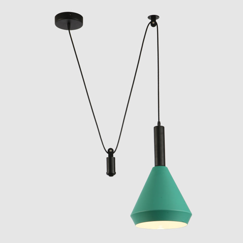 Macaron Pulley Pendant Lighting Freeture Sala da pranzo Studio Sospensione Sospensione