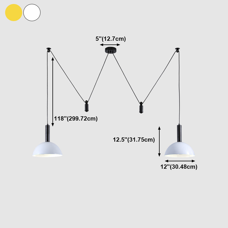 Macaron Pulley Pendant Lighting Freeture Sala da pranzo Studio Sospensione Sospensione