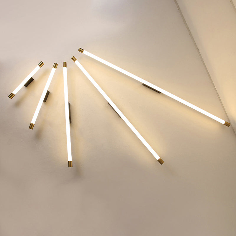 Accesorios de iluminación de espejo de tiras lineales simples de luz de tocador contemporáneo para baño para baño