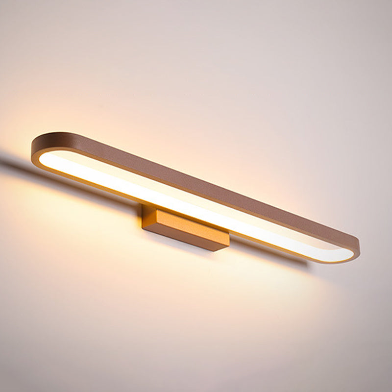 Luz de tocador doméstico Contemporáneos accesorios de iluminación de espejo lineal simple para el baño