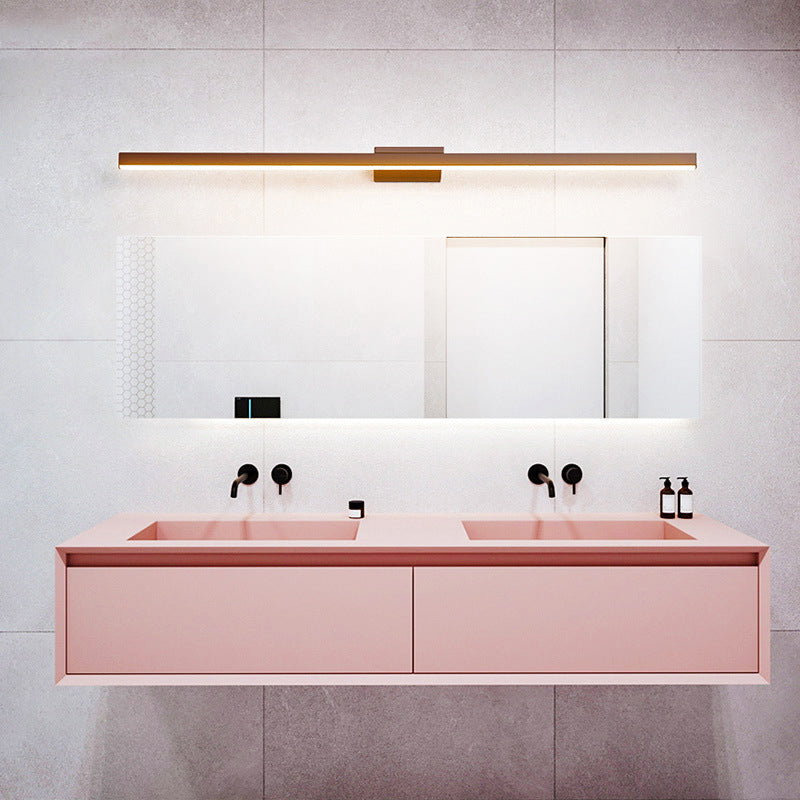 Luz de tocador doméstico Contemporáneos accesorios de iluminación de espejo lineal simple para el baño