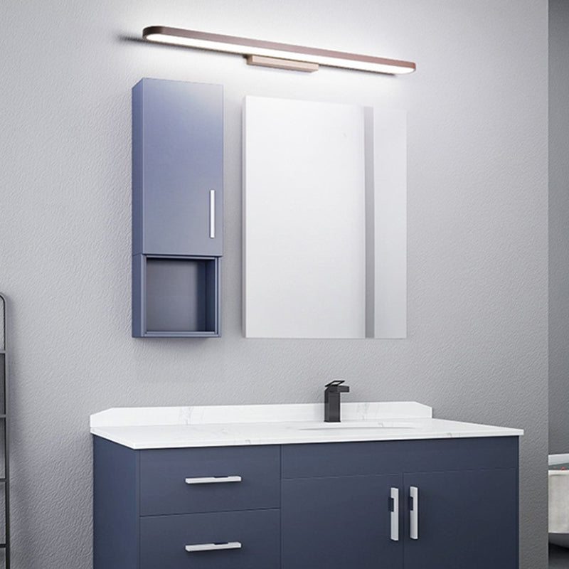 Luz de tocador doméstico Contemporáneos accesorios de iluminación de espejo lineal simple para el baño