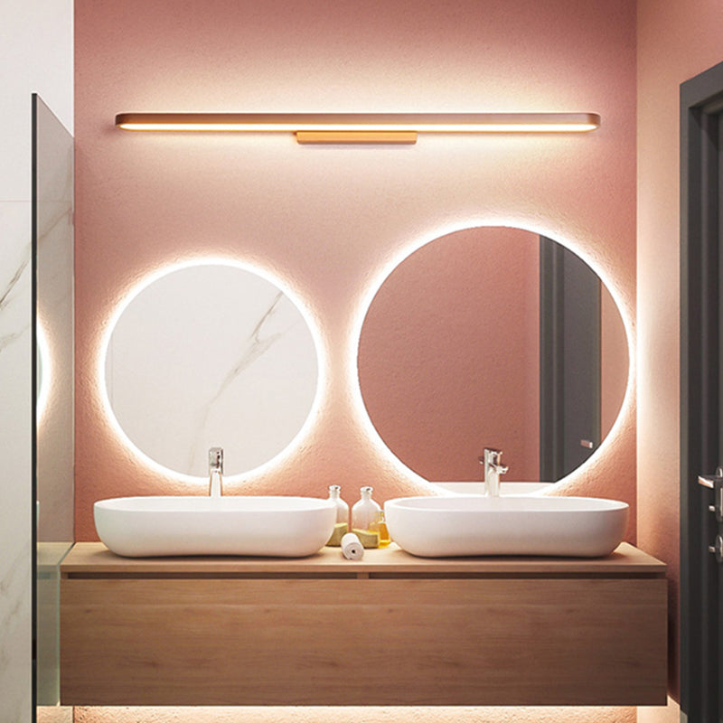 Luz de tocador doméstico Contemporáneos accesorios de iluminación de espejo lineal simple para el baño