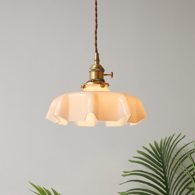 Topfabdeckform hängende Beleuchtung Industrial Style Glass 1 Light Anhängerlampe